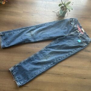 Flannel Layer Wrangler vintage jeans ! Size 32